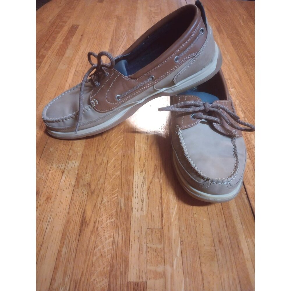 State Street suede leather loafers men's size 10 flaws